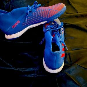blue red soccer indoor cleats size 11